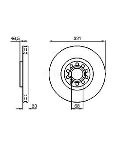 Тормозной диск 0986478985 Bosch