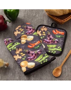 Набор прихваток Доляна Овощи / 4990850
