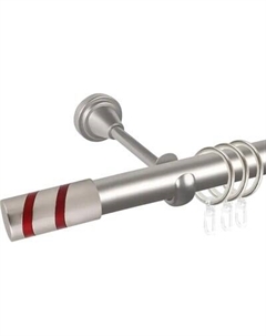 Карниз для штор АС ФОРОС Prime D16Г + наконечники Изольда красный Ас форос