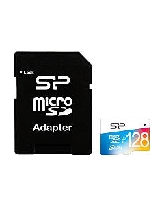 Карта памяти microSDXC UHS­-I/U1 Class 10 128GB (SP128GBSTXBU1V21SP) Silicon power