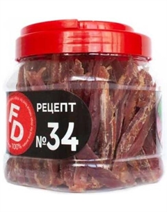 Лакомство для собак Рецепт №34 Полоски из мяса утки 500 г For dogs