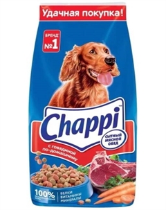 Корм для собак с говядиной 15 кг Chappi