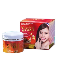 Антивозрастной тайский крем для лица с муцином улитки, коллагеном и Q10 100 Thai herb
