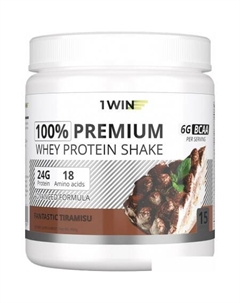 Протеин сывороточный (концентрат) Premium Whey (тирамису, 450г) 1win
