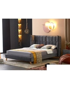 Кровать Scandino 160x200 (серый) Halmar