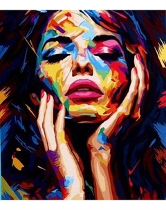 Картина по номерам Школа талантов Девушка в краске / 9898597