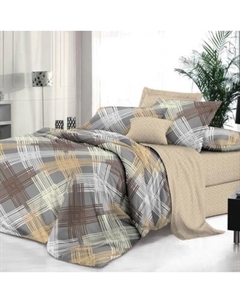 Комплект постельного белья Alleri Поплин Luxe Евро Max / П-235