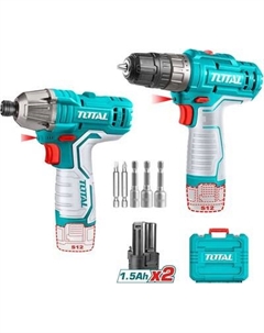 Набор электроинструмента TOTAL TIRLI12015 + TDLI12202 / TOSLI240586 Total