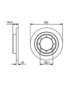 Тормозной диск 0986479A93 Bosch