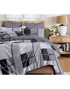 Комплект постельного белья Реноме Семейный Темно-синяя коллекция New St-2565