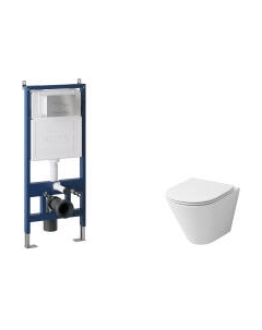 Унитаз подвесной с инсталляцией Grossman GR-4477S+900.K31.01.000+700.K31.02.110.110