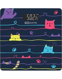 Напольные весы электронные TDM Котики SQ4012-0007 Tdm