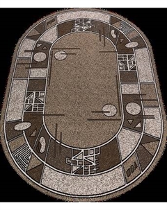 Ковер Белка Лайла Де Люкс Овал 15804 10822