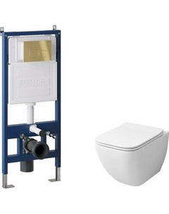 Унитаз подвесной с инсталляцией Grossman GR-4447S+900.K31.01.000+700.K31.02.300.300