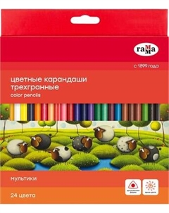 Набор цветных карандашей Мультики / 290122_24 Гамма