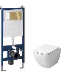 Унитаз подвесной с инсталляцией Grossman GR-4447S+900.K31.01.000+700.K31.04.30M.30M