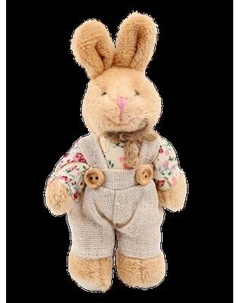 Мягкая игрушка Зайчик в комбинезоне / 10856532 Milo toys