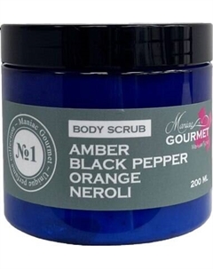 Скраб для тела Maniac Gourmet Парфюмированный №1 Амбра, черный перец, апельсин, нероли Maniac gourmet