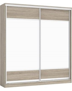 Шкаф-купе Кортекс-мебель Сенатор ШК12-45 Геометрия ДСП с зеркалом