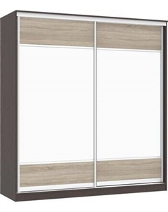 Шкаф-купе Кортекс-мебель Сенатор ШК12 Геометрия ДСП с зеркалом