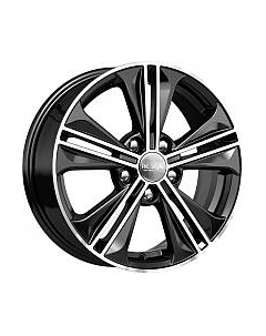 Литой диск K&K KC778 Creta 16x6" 5x114.3мм DIA 67.1мм ET 43мм Алмаз черный K&k