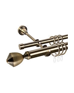 Карниз для штор АС ФОРОС Grace D25Г/16Г составной + наконечники Аванти Ас форос