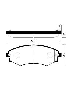 Тормозные колодки HSB HP4001 Hsb
