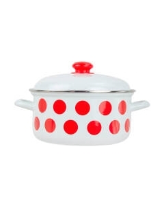 Кастрюля Лысьвенские эмали Горох красный С-1515 АП2/4ЭК