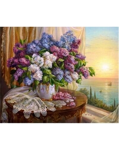 Картина по номерам Остров Сокровищ Букет сирени / 663276 Остров сокровищ