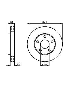 Тормозной диск 0986478486 Bosch