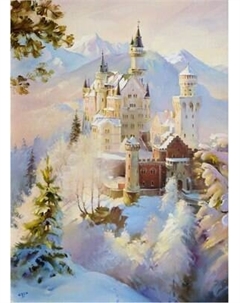 Картина по номерам Остров Сокровищ Замок Нойшванштайн Бавария / 663281 Остров сокровищ