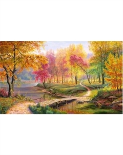 Картина по номерам Осень в старом парке / 663280 Остров сокровищ