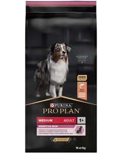 Корм для собак Adult Medium Sensitive Skin 14 кг Pro plan