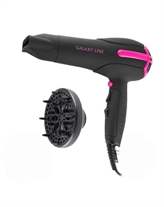 GALAXY LINE Фен для волос профессиональный Galaxy LINE GL 4311, черный, 2000 Вт Galaxy line