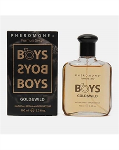 Парфюмированный лосьон с феромонами Boys Gold & Wild древесные пряные 100 Formula sexy