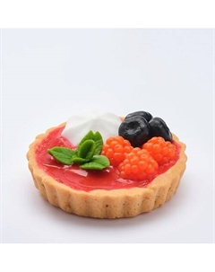 Мыло ручной работы Тарталетка с малинкой, морошкой и зефиром 100 Skuina