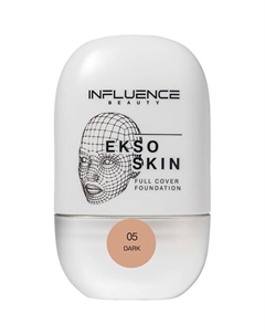 Тональная основа с высокой степенью покрытия Ekso Skin Influence beauty