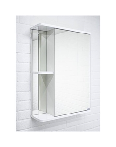 Зеркало шкаф для ванной комнаты «. Норма 1-55», правый, 565×700 мм, цвет белый Айсберг