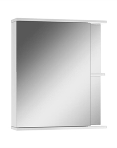 Зеркало шкаф для ванной комнаты «. Норма 1-60», левый, 615×700 мм, цвет белый Айсберг