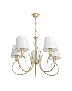 Люстра "Нарцисса" 5хЕ27 40т золото шампань 58х58х40 см Bayerlux