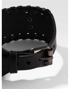 Браслет-оберег «Коловрат» круг, чёрный с чернёным серебром, 25 см Qf