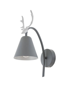 Бра 1670/1GY E27 40 Вт серый 22×12×34.5 см Bayerlux