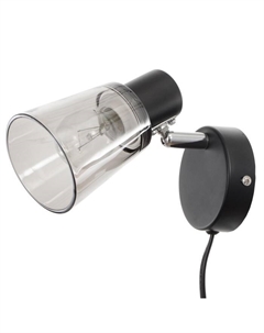 Бра с проводом 59393/1 E14 40 Вт черный-хром 15×11×15 см Bayerlux