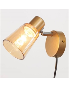 Бра с проводом 59395/1 E14 40 Вт золото-хром 15×11×15 см Bayerlux