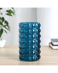 Ваза «Скандик», 1.4 л, 20×11 см, стекло, синяя Evis