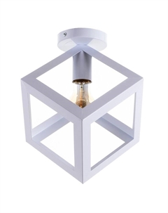 Светильник «Куб» 1хE27 40 Вт белый 23×23×30 см Bayerlux