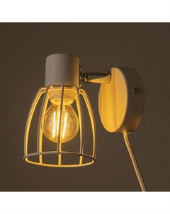 Бра с проводом 59381/1 E14 40 Вт белый-хром 13×8×13 см Bayerlux