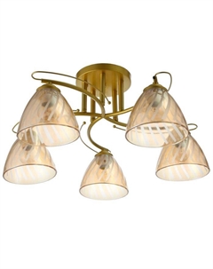 Люстра 1084/5Gd=40 Вт Е27 золото 56×56×23 см Bayerlux