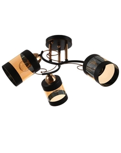 Люстра 1083/3BK+GD 40Вт Е27 черный-золото 48х48х24 см Bayerlux