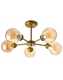 Люстра 1090/5Gd=40 Вт Е27 золото 62×62×27 см Bayerlux